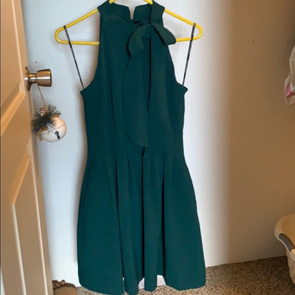 Dark green dress